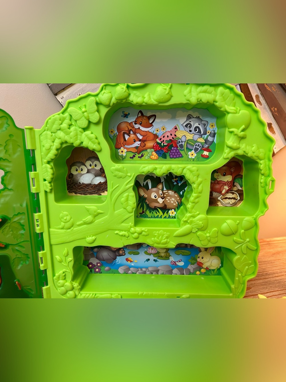 Fisher-Price Little People Forest Friends Carry Case Playset 8 Figures Complete - Picture 5 of 13